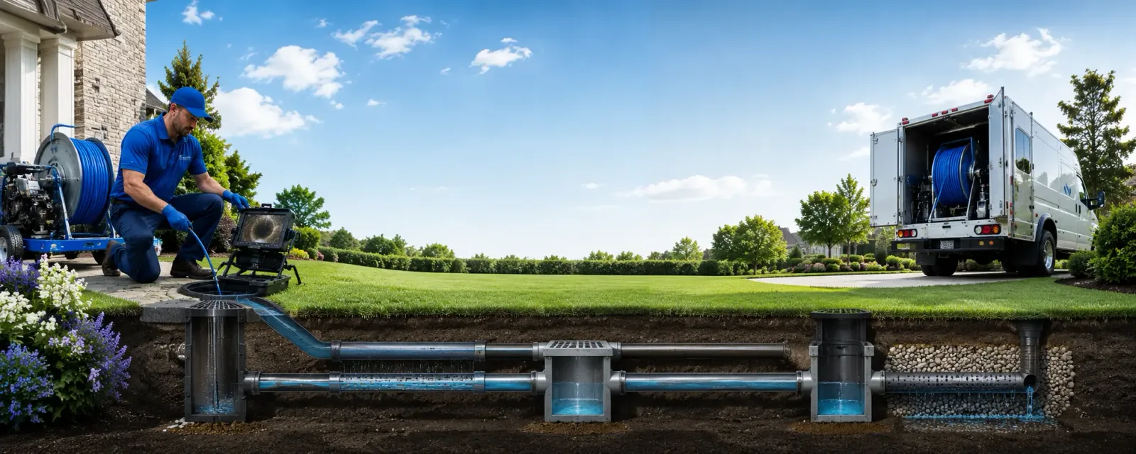 Outdoor drain cleaning information for Cairo, WV